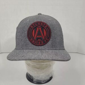 Atlanta‎ United FC MLS Soccer Patch Snapback Gray Fanatics Cap Hat